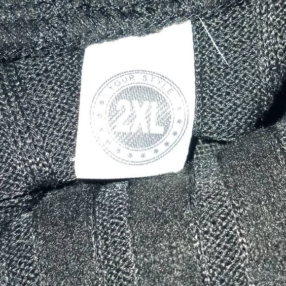 Laolasi Black Turtleneck Bodysuit Sz.2XL EUC Runs Small. - Picture 5 of 7